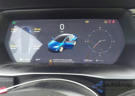 2018 Tesla Model X 100D/75D/P100D z USA, uszkodzony, nr VIN 5YJXCAE2XJF091433